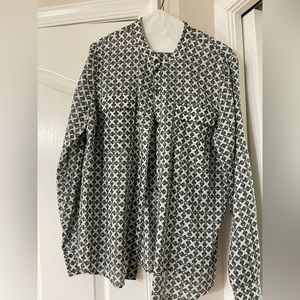 Tory Burch pattern linen blouse